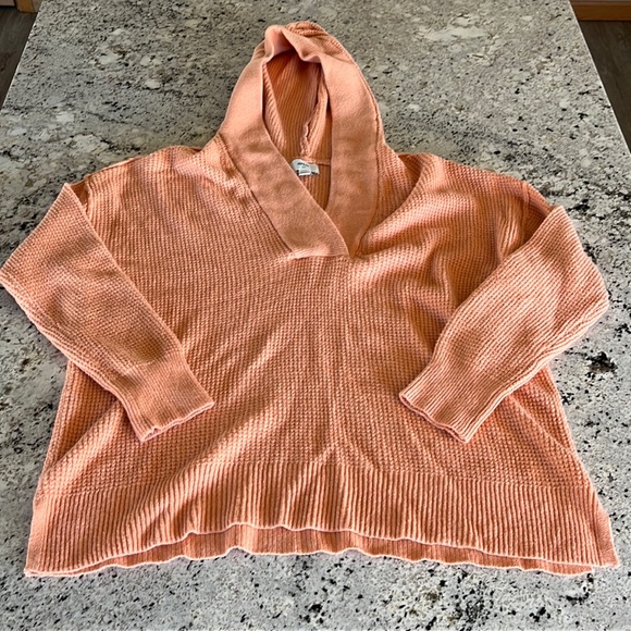 aerie Sweaters - Aerie Women’s Oversized Hooded Sweater - Peach